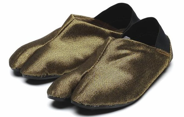 Mannen Tabi Shoes Gold Marugo