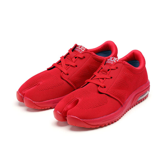 Marugo Sports Jog Red Japanese Jika-Tabi Sneakers