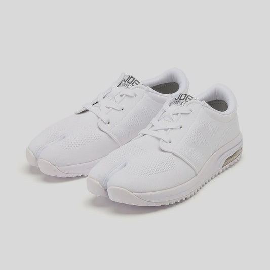 Marugo Sports Jog White Japanese Jika-Tabi Sneakers