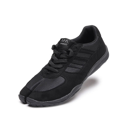 Marugo Sports Jog 3 Black Japanese Split-Toe Sneakers
