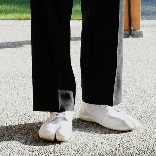Marugo Sports Jog II  White Japanese Jika-Tabi Shoes