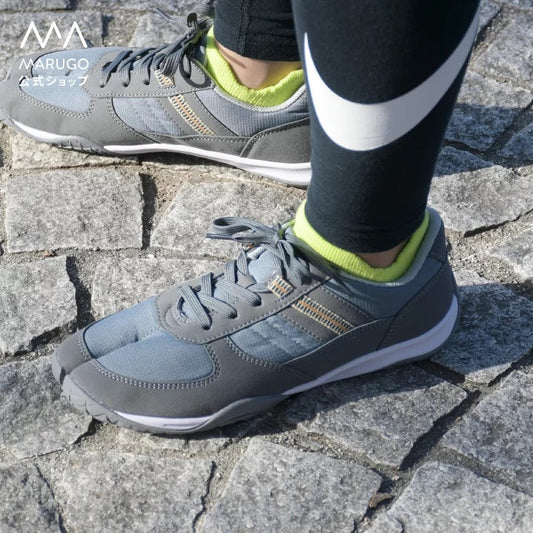 Marugo Sports Jog 3 Gray Japanese Split-Toe Sneakers