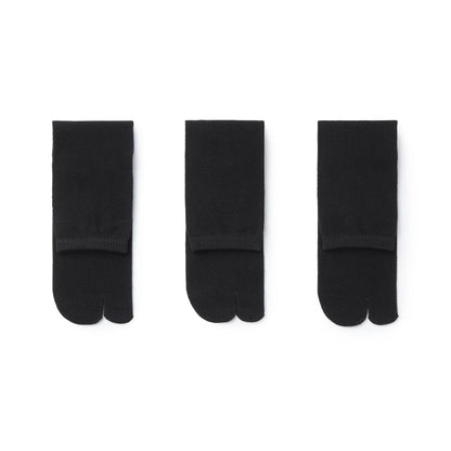 Marugo TABI 3 Pairs Black Tabi Socks – Made in Japan
