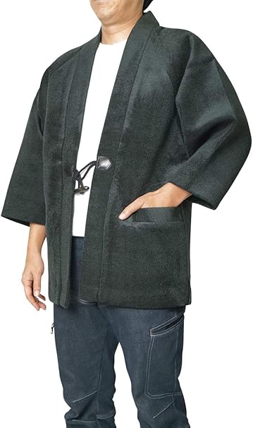 Men’s Japanese Hanten Jacket Green Made in Japan
