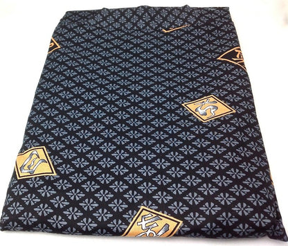 Men’s Japanese Yukata “Diamond Script” (Hishimoji) Pattern Made in Kyoto Japan