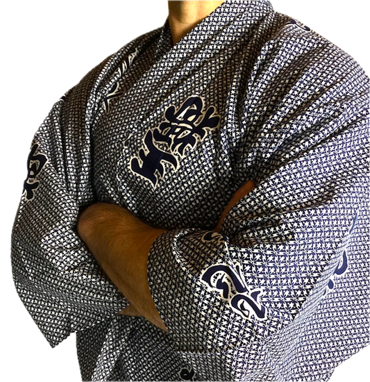Men's Japanese Yukata "Hisha" Rook Made in Kyoto, Japan