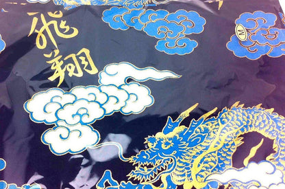Men’s Japanese Yukata “UnRyū Moji” Dragon & Cloud Pattern Made in Kyoto Japan