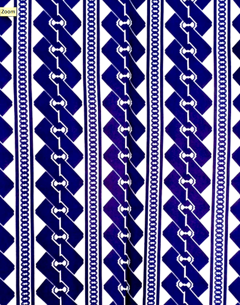 Men’s Japanese Yukata “Yoshiwara Tsunagi” Chain Pattern  Made in Kyoto Japan