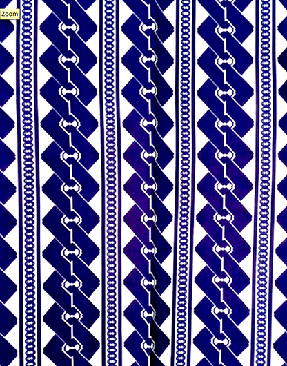 Men’s Japanese Yukata “Yoshiwara Tsunagi” Chain Pattern  Made in Kyoto Japan