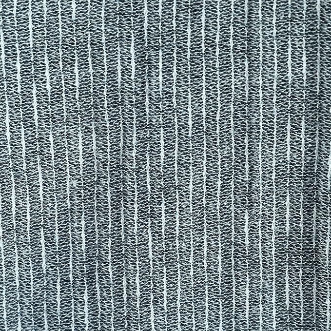 Men’s Kurume Chijimi Shirt – Black & Gray – Made in Japan