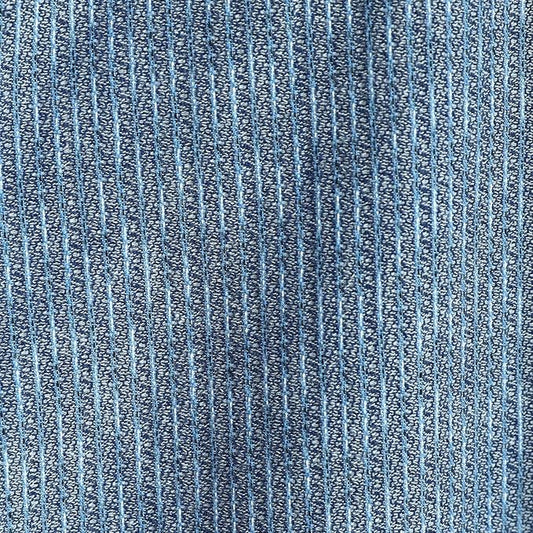 Men’s Kurume Chijimi Shirt – Blue &  Navy – Made in Japan