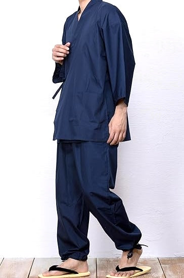 Men’s Samue – Polyester Cotton – Navy Blue (Size 2L- 175cm – 185cm)