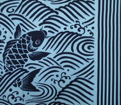 Men’s Yukata Koi Nobori – Japanese Carp Cotton Made in Japan