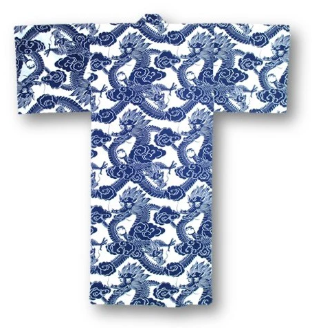 Men’s Yukata Ryu Dragon Cotton Made in Japan