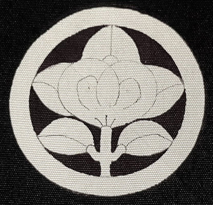 Men’s Antique Japanese Haori Tachibana Montsuki Kinkakuji & Jinja Kyoto