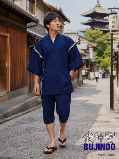 Men’s Awa Shijira Jinbei – Made in Japan