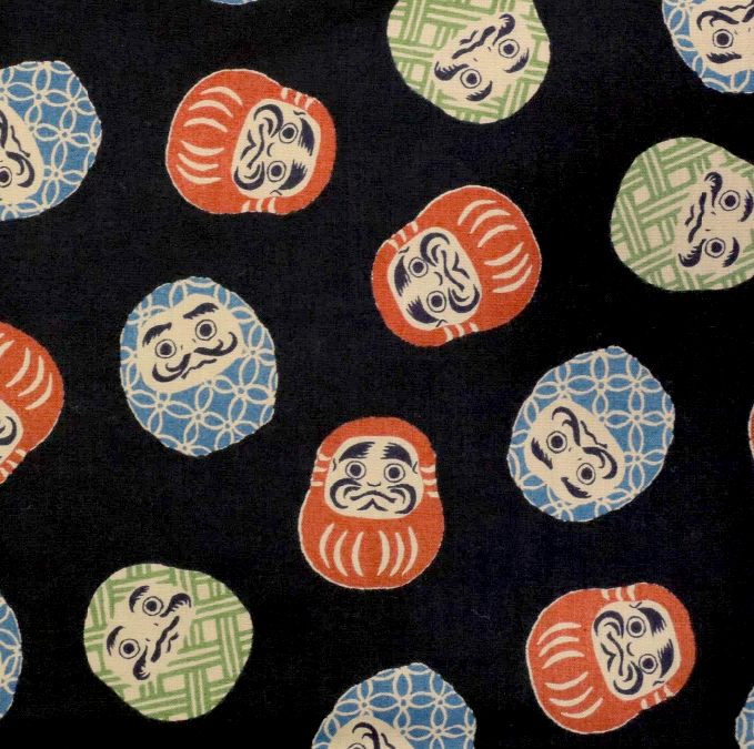 Men’s Koi & Daruma Haori Jacket Cotton - Made in Japan