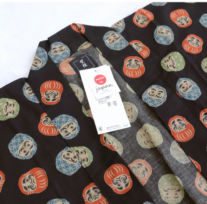 Men’s Koi & Daruma Haori Jacket Cotton - Made in Japan