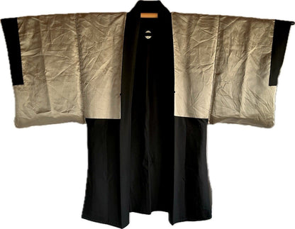 Men's Haori antique - Agarifuji Montsuki Tiger VS Dragon