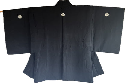 Men's Japanese Antique Haori - Tomoe Montsuki - Yoritomo’s Journey to Mount Fuji