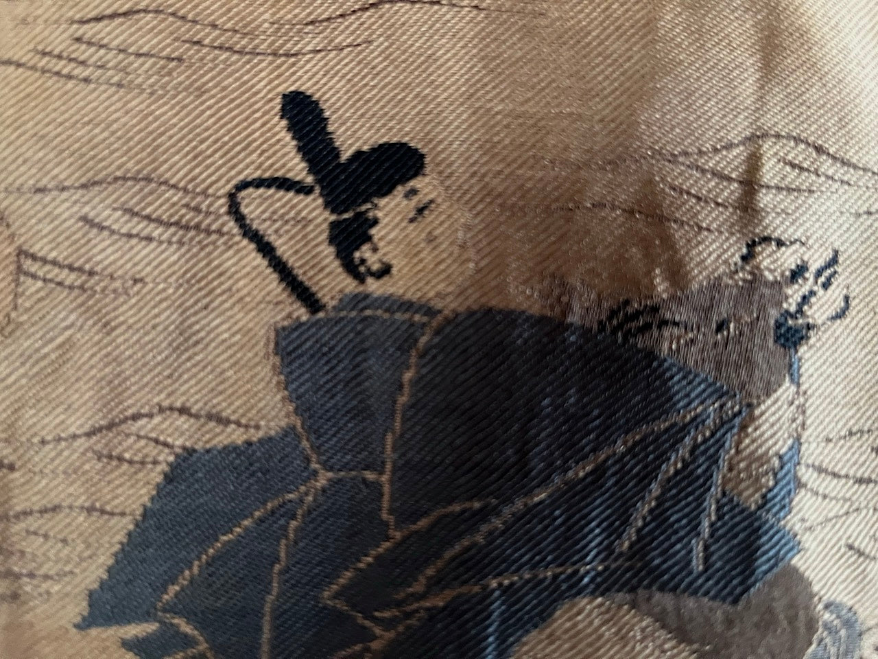 Men's Japanese Antique Haori - Tomoe Montsuki - Yoritomo’s Journey to Mount Fuji