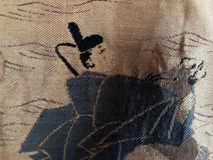 Men's Japanese Antique Haori - Tomoe Montsuki - Yoritomo’s Journey to Mount Fuji