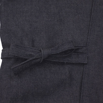 Men’s Japanese Samue Set Black Cotton Denim Workwear Made in Japan