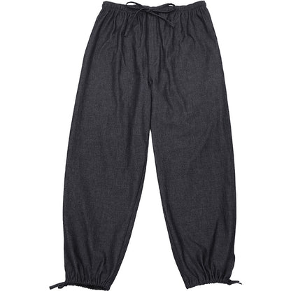 Men’s Japanese Samue Set Black Cotton Denim Workwear Made in Japan