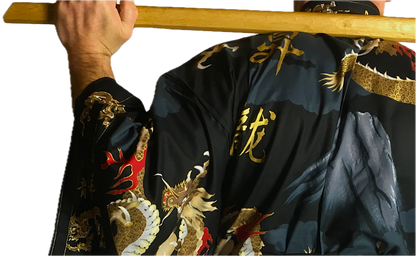 Men's Japanese Yukata Fujiyama & Dragon Made in Kyoto Japan