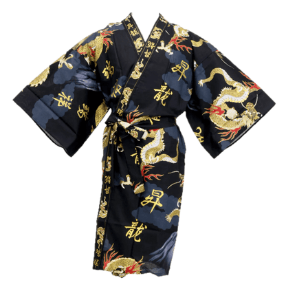 Men's Japanese Yukata Fujiyama & Dragon Made in Kyoto Japan