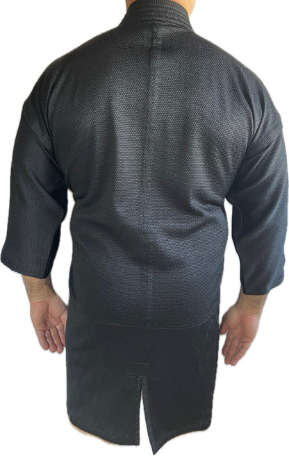 Men's Kendo Jacket  Breeze Knit Polyester, Sashiko Style – Size 4.5 Great for Summer