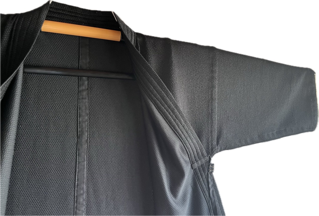 Men's Kendo Jacket  Breeze Knit Polyester, Sashiko Style – Size 4.5 Great for Summer