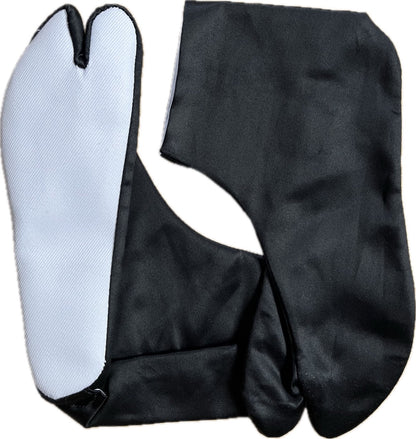 Ninja Tabi Black Satin Cotton Shusu 4 Kohaze #19