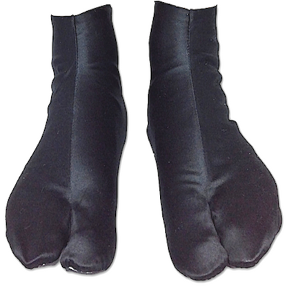 Ninja Tabi Black Satin Cotton Shusu 4 Kohaze #19