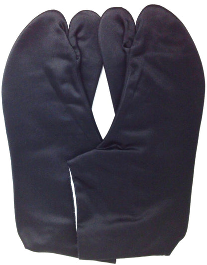 Ninja Tabi Black Satin Cotton Shusu 4 Kohaze #19