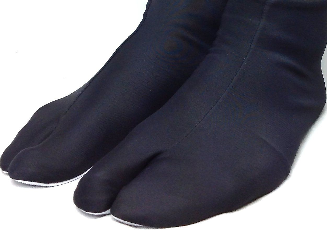 Ninja Tabi Stretch - Black Polyester with 5 Kohaze (4L