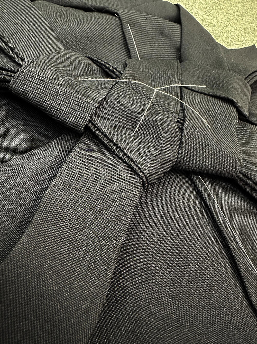 Ninja Tatsukebakama Polyester Black Japanese Hakama Pants for Shinobi