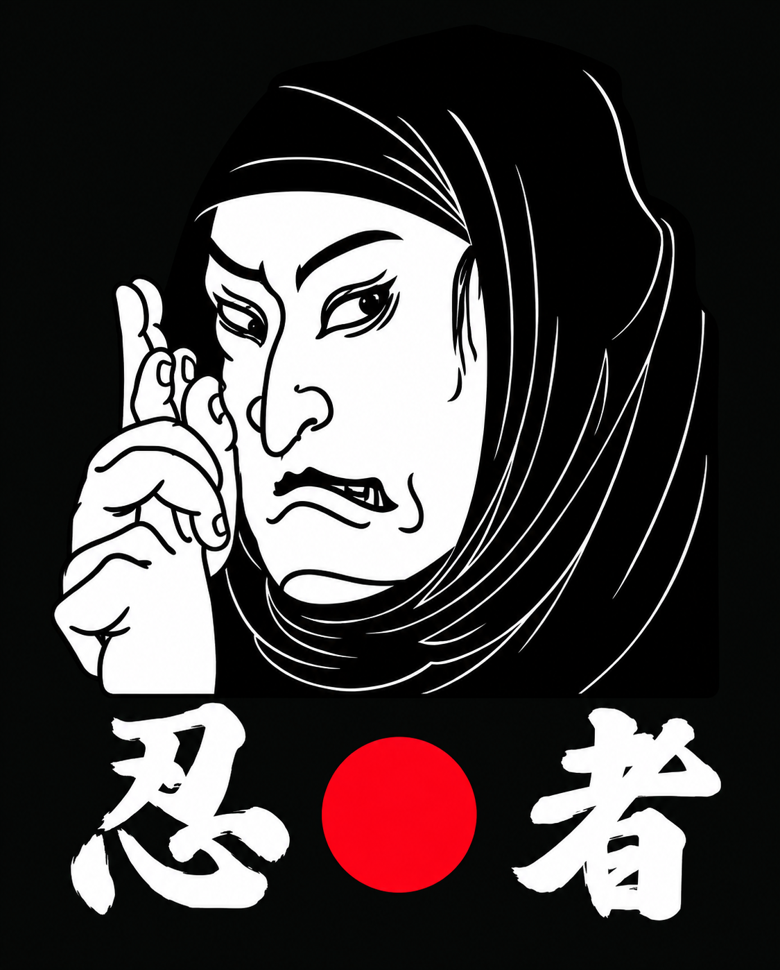 Ninja Kuji Kiri Goshin Ho T-Shirt – Black
