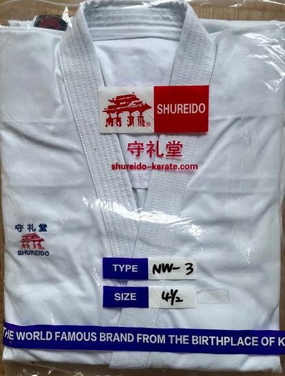 Shureido NW-3 Karategi Size 4.5 (175cm) with logo embroidered