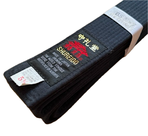 Shureido Black Belt Cotton Medium BS Size 5.5 (300cm) Shureido