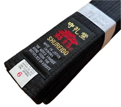 Shureido Black Belt Cotton Medium BS Size 6 (310cm) Shureido