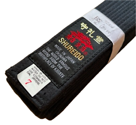 Shureido Black Belt Cotton Medium BS Size 7 (330cm) Shureido