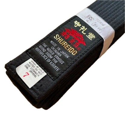 Shureido Black Belt Cotton Medium BS Size 7 (330cm) Shureido