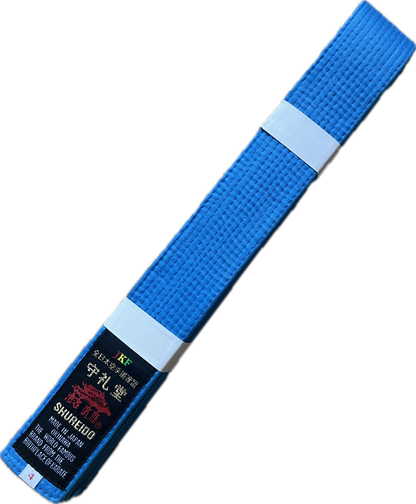 Shureido Blue Karate Belt - Kumite JKF Size 4 (270 cm)