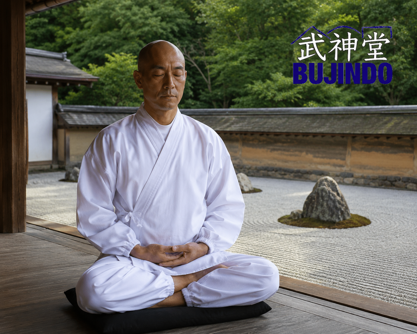 Standard White Buddhist Monk Samue – Made in Japan