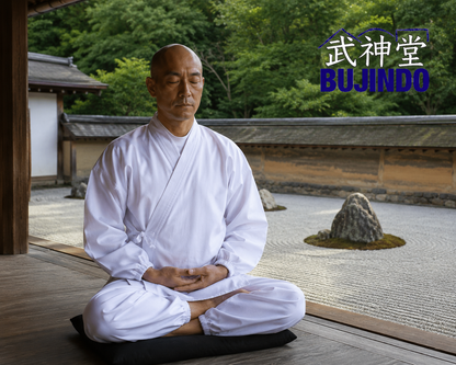 Standard White Buddhist Monk Samue – Made in Japan