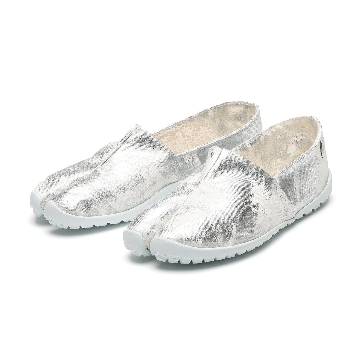 TabiRela® Shirogane Silver Tabi Shoes Made in Kurashiki, Japan