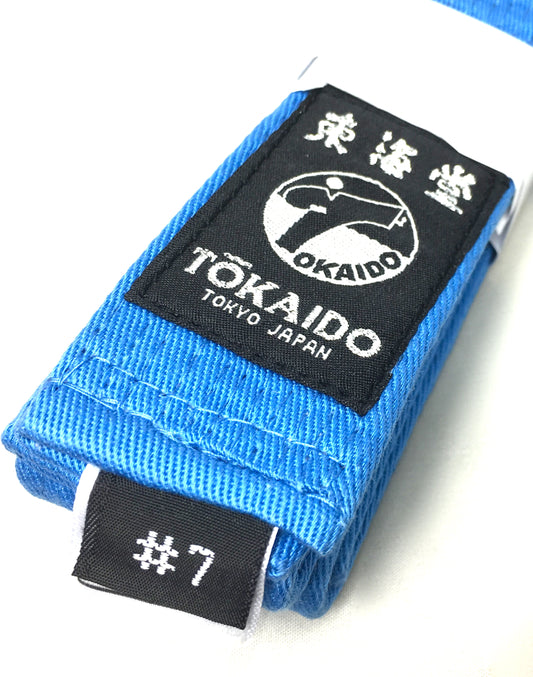 Tokaido Blue Water Karate Belt Kickman Size 7 (310cm)