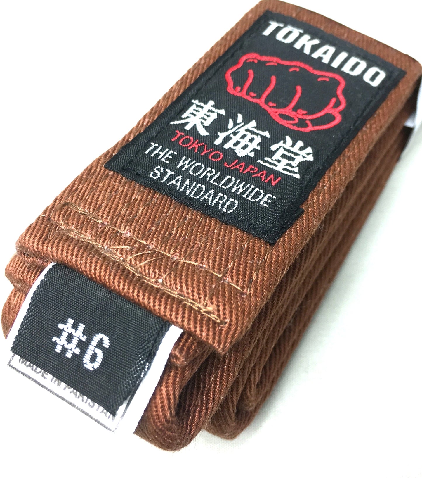 Tokaido Brown Karate Belt BLB Size 6 (295cm)