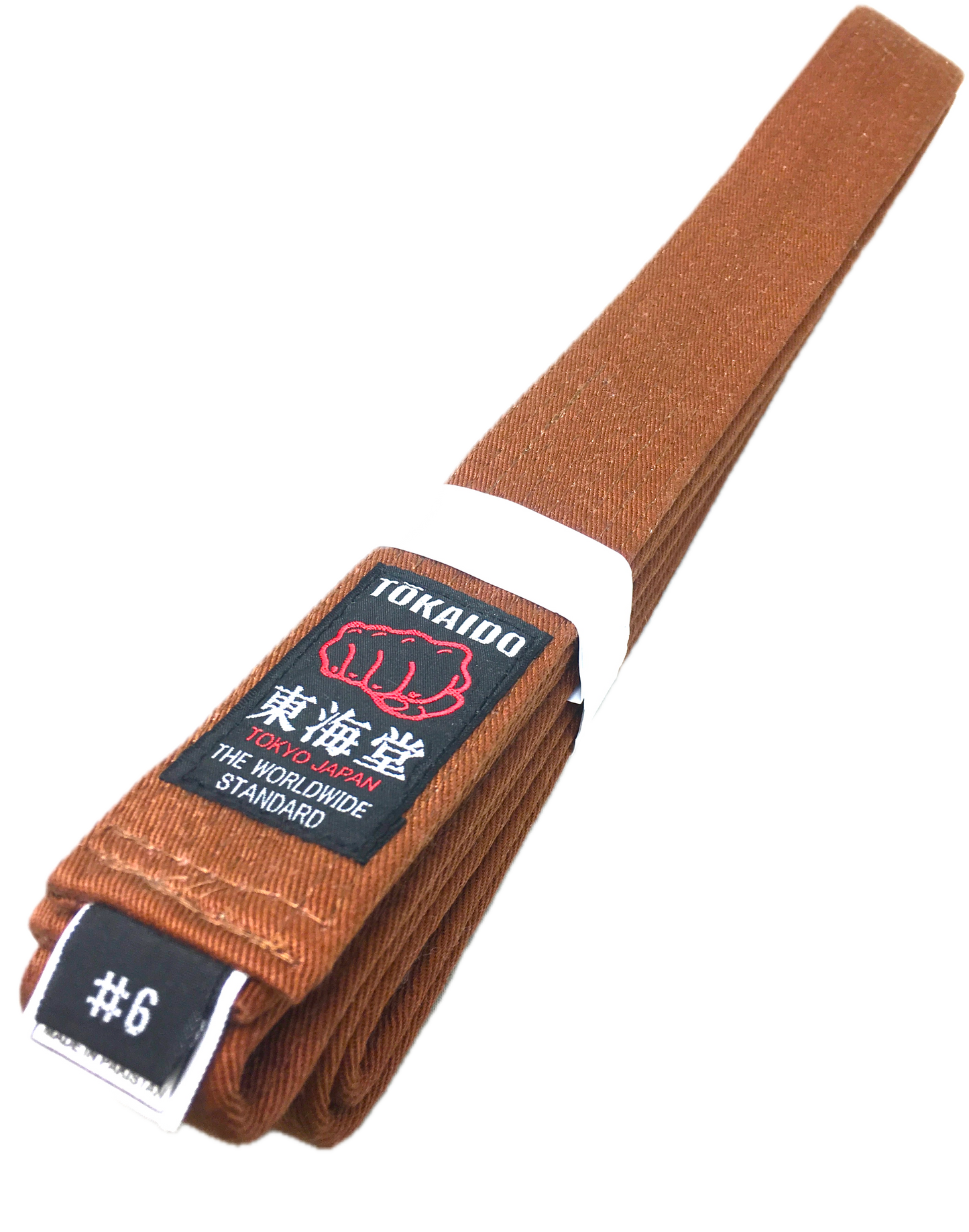 Tokaido Brown Karate Belt BLB Size 6 (295cm)